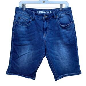 Connor Denim Stretchy Soft Jean Shorts 32